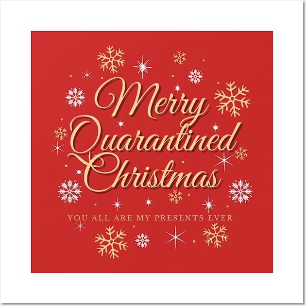 Merry Quarantined Christmas Chronicles Sparkle Wall Art by BalmyBell